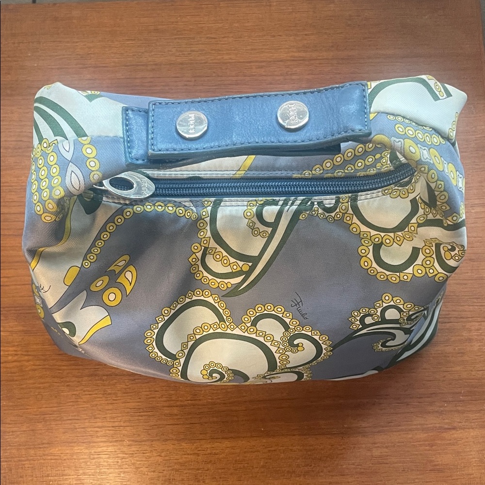 Emilio Pucci Vintage Beautiful Bag Small Button Hand Carry Bag Great Material